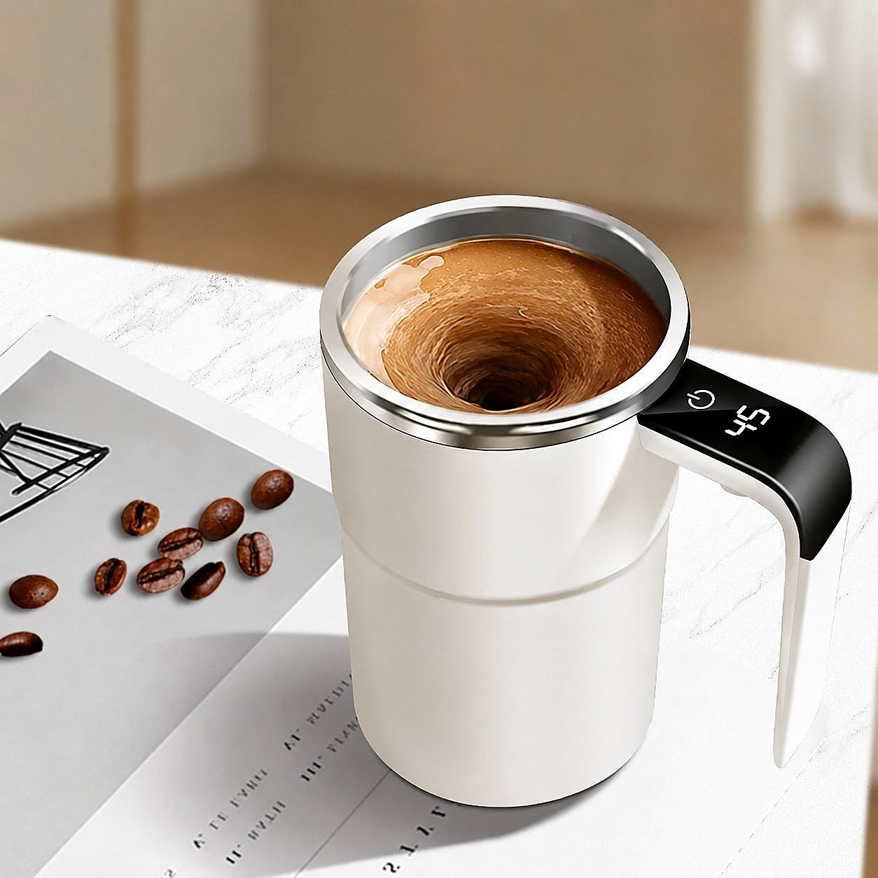 Smart Mug Mixer — Self-Stirring Coffee Cup